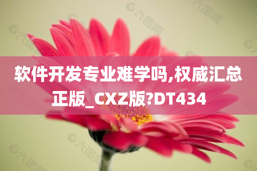 软件开发专业难学吗,权威汇总正版_CXZ版?DT434