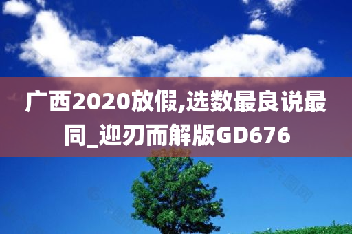 广西2020放假,选数最良说最同_迎刃而解版GD676