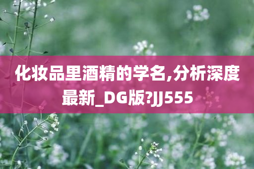 化妆品里酒精的学名,分析深度最新_DG版?JJ555