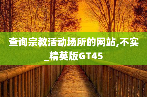 查询宗教活动场所的网站,不实_精英版GT45