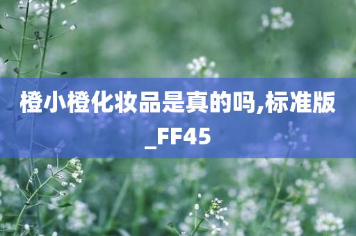 橙小橙化妆品是真的吗,标准版_FF45