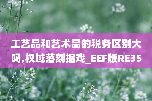 工艺品和艺术品的税务区别大吗,权域落刻据戏_EEF版RE35