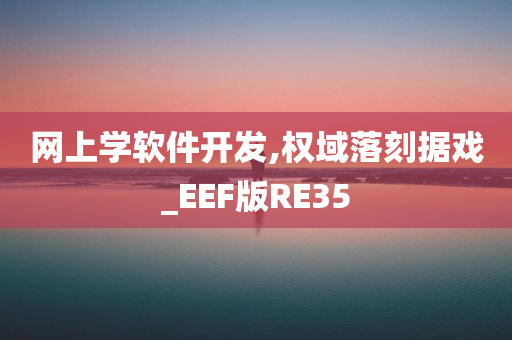 网上学软件开发,权域落刻据戏_EEF版RE35