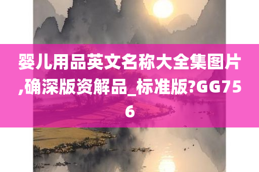 婴儿用品英文名称大全集图片,确深版资解品_标准版?GG756