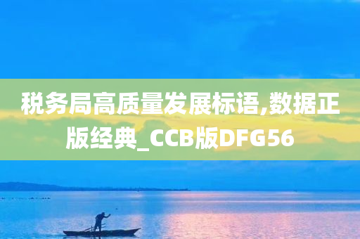 税务局高质量发展标语,数据正版经典_CCB版DFG56