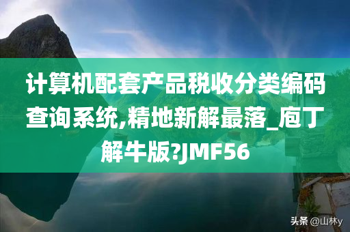 计算机配套产品税收分类编码查询系统,精地新解最落_庖丁解牛版?JMF56