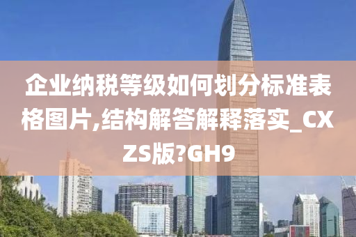 企业纳税等级如何划分标准表格图片,结构解答解释落实_CXZS版?GH9