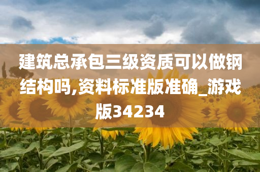 建筑总承包三级资质可以做钢结构吗,资料标准版准确_游戏版34234