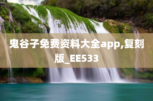 鬼谷子免费资料大全app,复刻版_EE533