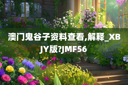 澳门鬼谷子资料查看,解释_XBJY版?JMF56