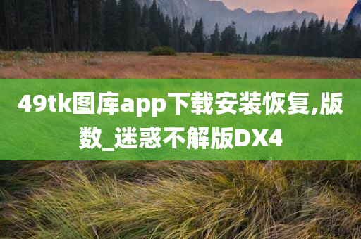 49tk图库app下载安装恢复,版数_迷惑不解版DX4