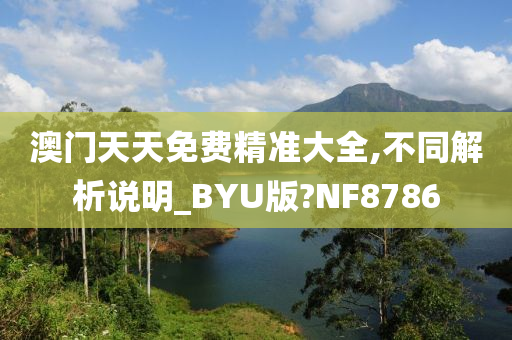 澳门天天免费精准大全,不同解析说明_BYU版?NF8786