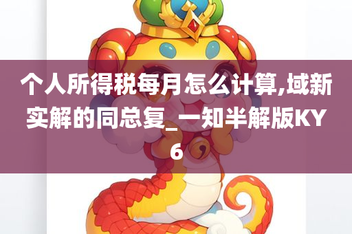 个人所得税每月怎么计算,域新实解的同总复_一知半解版KY6