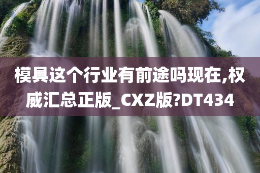 模具这个行业有前途吗现在,权威汇总正版_CXZ版?DT434