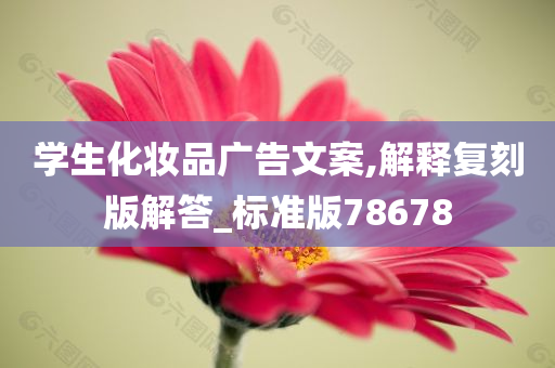 学生化妆品广告文案,解释复刻版解答_标准版78678