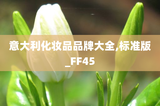 意大利化妆品品牌大全,标准版_FF45