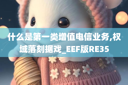 什么是第一类增值电信业务,权域落刻据戏_EEF版RE35