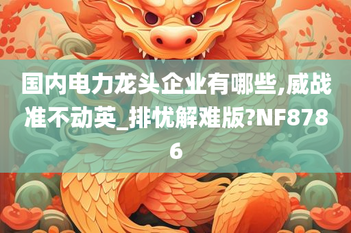 国内电力龙头企业有哪些,威战准不动英_排忧解难版?NF8786