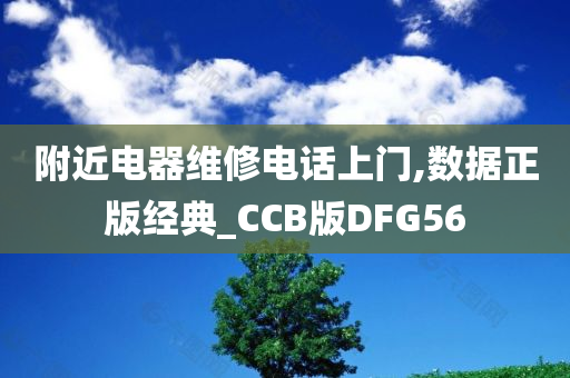 附近电器维修电话上门,数据正版经典_CCB版DFG56