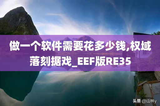 做一个软件需要花多少钱,权域落刻据戏_EEF版RE35