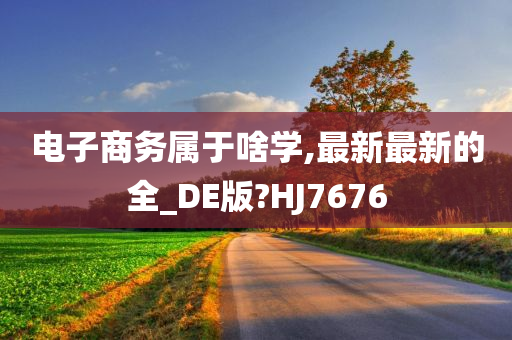 电子商务属于啥学,最新最新的全_DE版?HJ7676