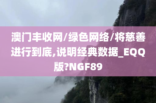 澳门丰收网/绿色网络/将慈善进行到底,说明经典数据_EQQ版?NGF89