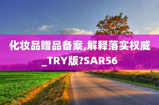 化妆品赠品备案,解释落实权威_TRY版?SAR56