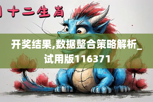 开奖结果,数据整合策略解析_试用版116371