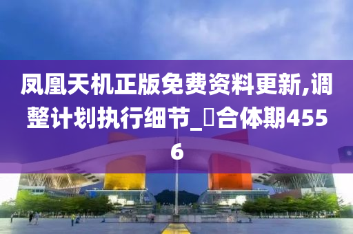 凤凰天机正版免费资料更新,调整计划执行细节_‌合体期4556