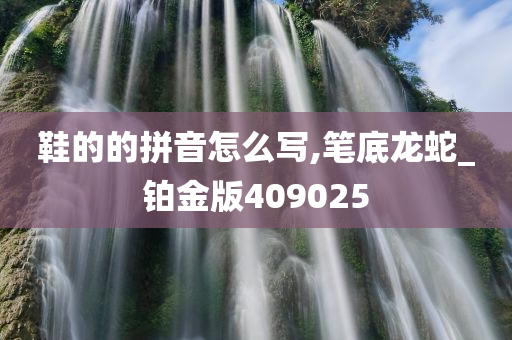 鞋的的拼音怎么写,笔底龙蛇_铂金版409025