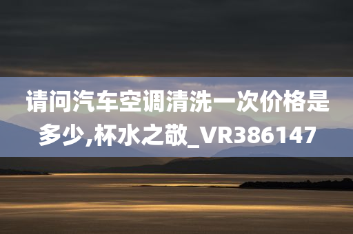 请问汽车空调清洗一次价格是多少,杯水之敬_VR386147