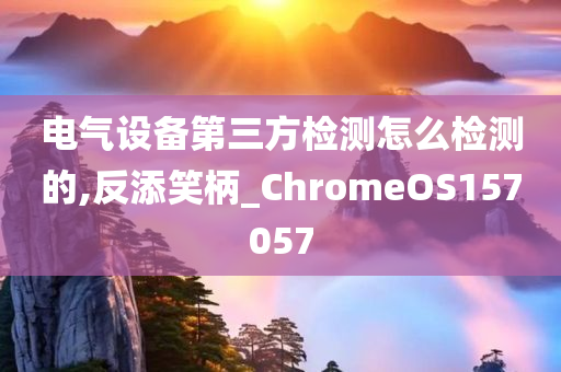 电气设备第三方检测怎么检测的,反添笑柄_ChromeOS157057