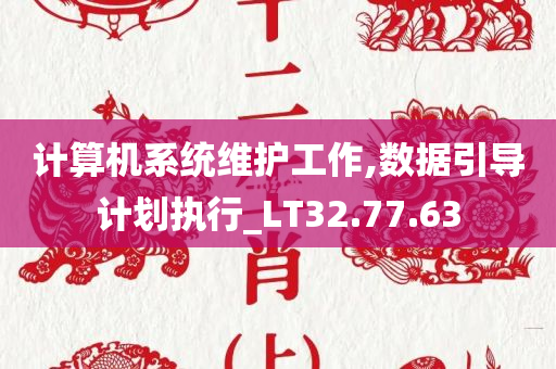 计算机系统维护工作,数据引导计划执行_LT32.77.63