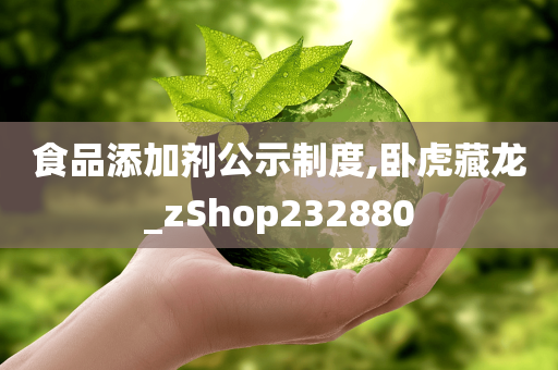 食品添加剂公示制度,卧虎藏龙_zShop232880