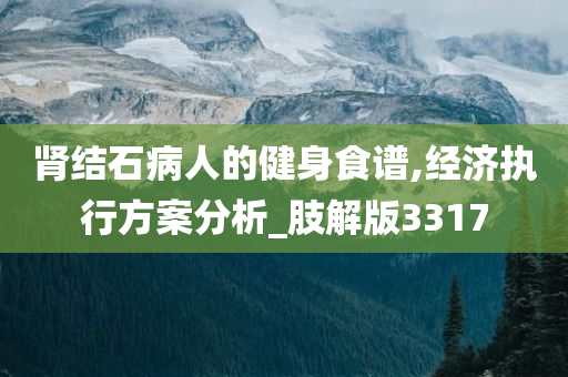 肾结石病人的健身食谱,经济执行方案分析_肢解版3317