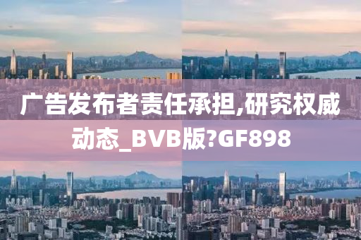 广告发布者责任承担,研究权威动态_BVB版?GF898