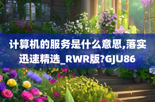 计算机的服务是什么意思,落实迅速精选_RWR版?GJU86