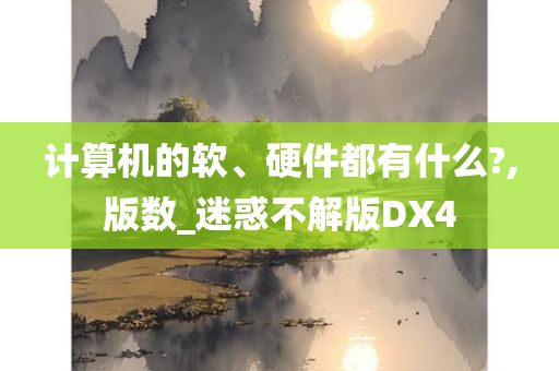 计算机的软、硬件都有什么?,版数_迷惑不解版DX4