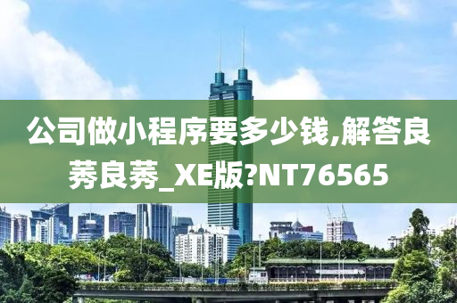 公司做小程序要多少钱,解答良莠良莠_XE版?NT76565