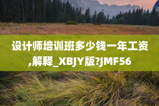 设计师培训班多少钱一年工资,解释_XBJY版?JMF56