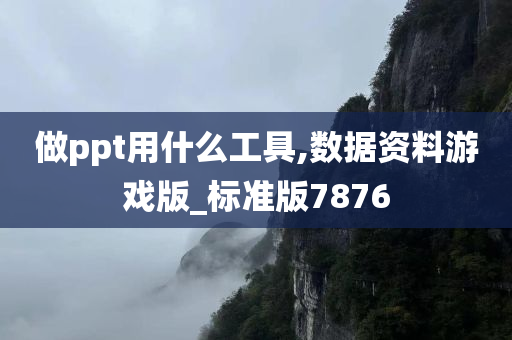 做ppt用什么工具,数据资料游戏版_标准版7876